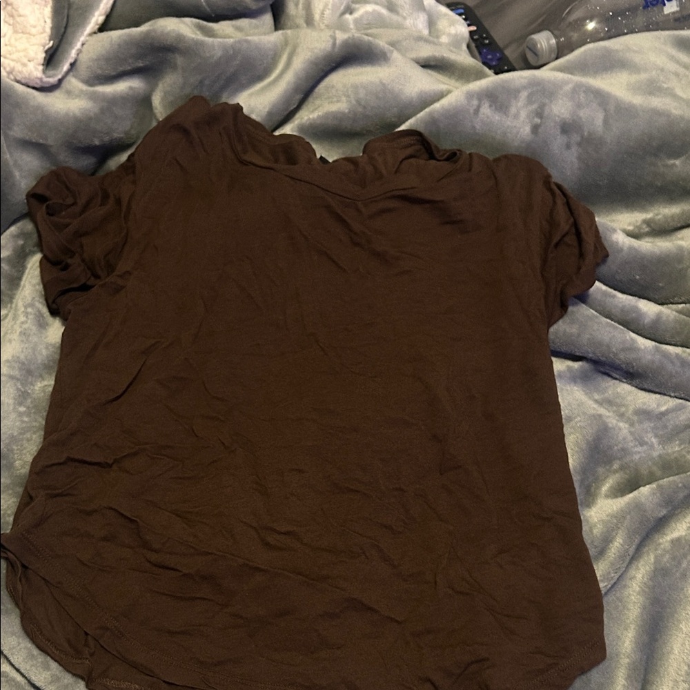 Ambiance Chocolate Brown Short Sleeve Tee